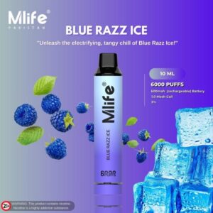 Mlife 6000Puffs Blue Razz Ice