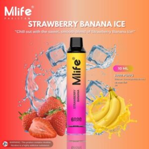 Mlife 6000Puffs Strawberry Banana